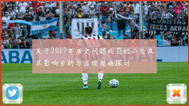 关于2017年历史问题处罚的公告及其影响分析与后续措施探讨
