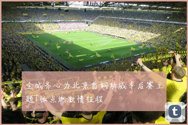 全城齐心为北京首钢助威季后赛主题T恤点燃激情征程