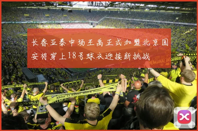 长春亚泰中场王禹正式加盟北京国安将穿上18号球衣迎接新挑战
